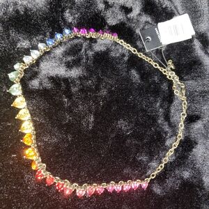 Baublebar heart rainbow necklace